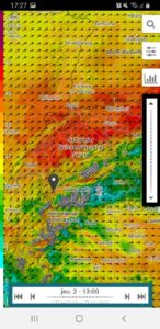 météo parapente carte générale vents